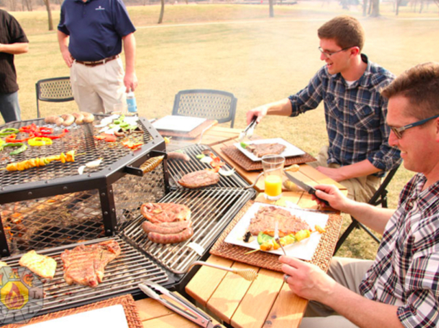 This Fire Pit Grill And Table Combo Is Every Man S Dream News 5 This Fire Pit Grill And Table Combo Is Every Man S Dream